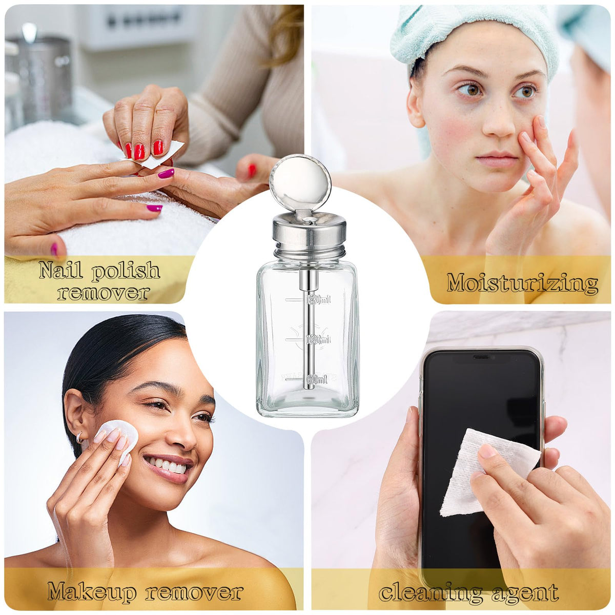 Noverlife transparent bottle showing visible liquid level for quick content check