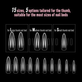NOVO OVO press-on demonstration on natural nails, quick salon-quality finish