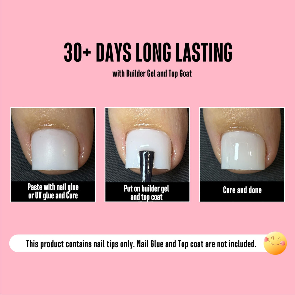 NOVO OVO application scene with tips and adhesive for quick DIY pedicure