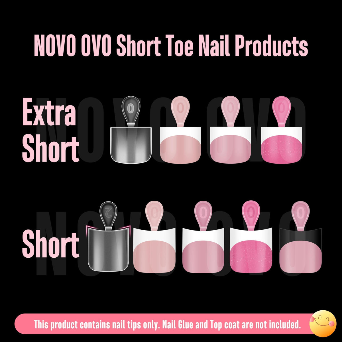 NOVO OVO spread of big-toe sizes illustrating wide-fit options
