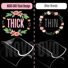 NOVO OVO close-up of thick free edge highlighting added durability