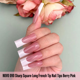 NOVO OVO close-up of pre-filed cuticle end for quick application