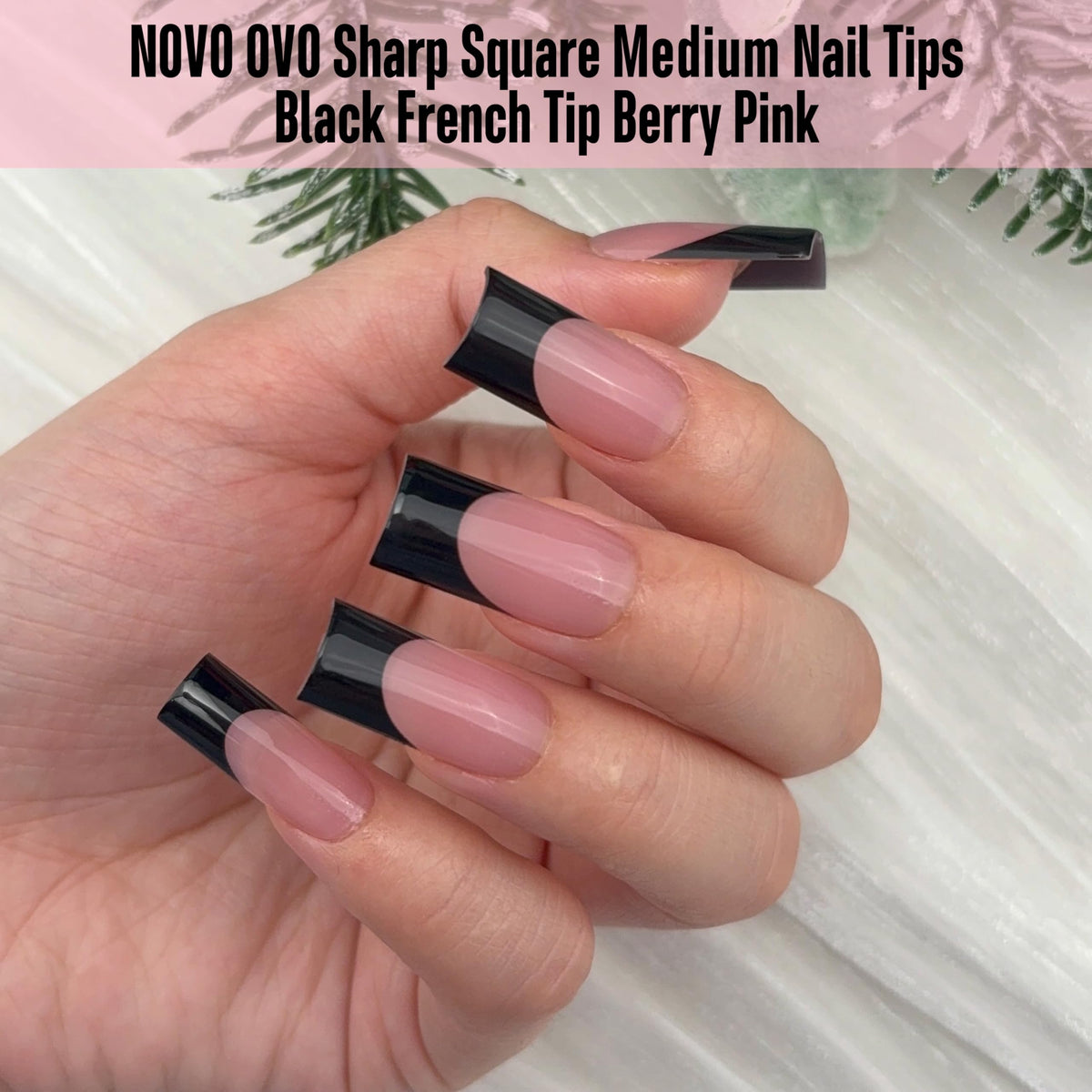 NOVO OVO close-up of sharp square tip pattern, clear detail for precise styling
