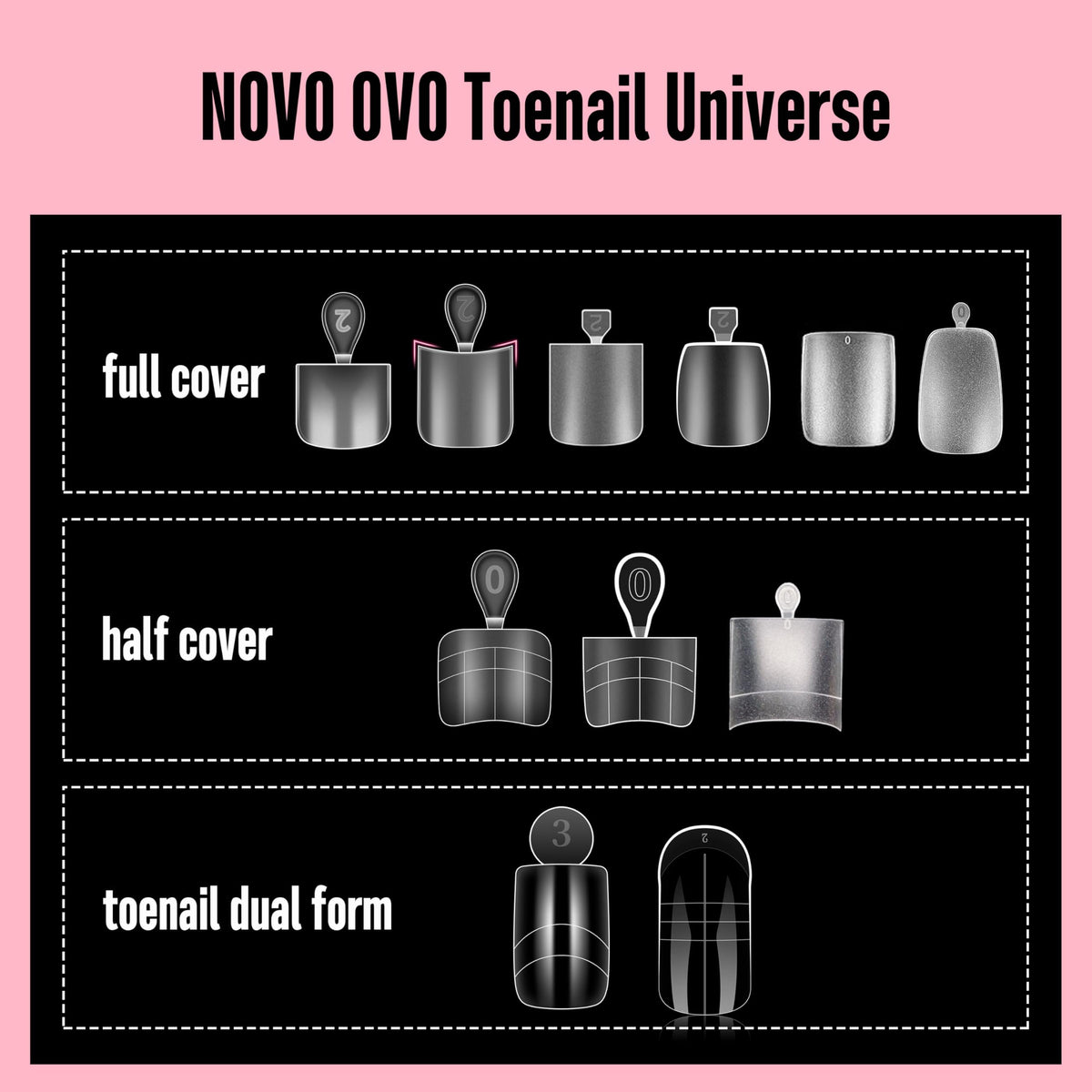 NOVO OVO thin rounded cuticle edge detail enabling minimal filing and smooth finish