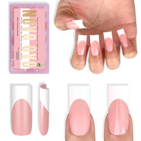 NOVO OVO front packaging showing full 180pc kit and quick salon results