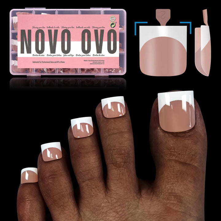 NOVO OVO front packaging showing 240pcs set and pre-applied primer for quick use