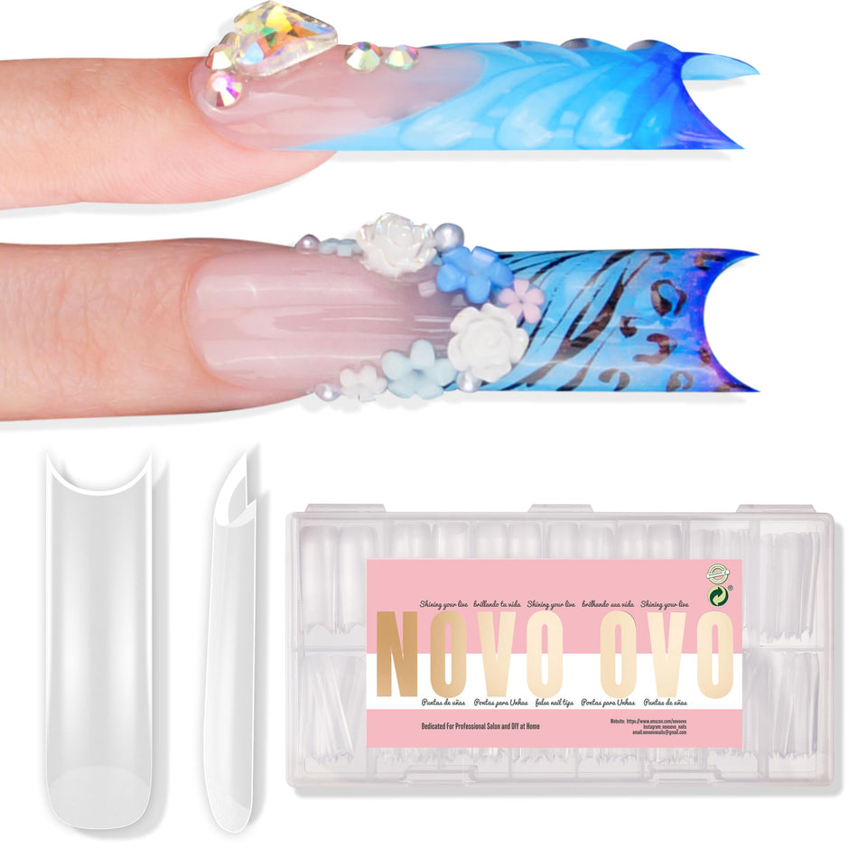 NOVO OVO front packaging showing 180pcs kit and sizes benefits quick selection