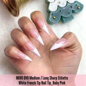 NOVO OVO application image with adhesive showing fast press-on or glue benefit