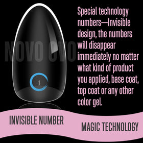 NOVO OVO press-on manicure in use delivering salon-quality finish