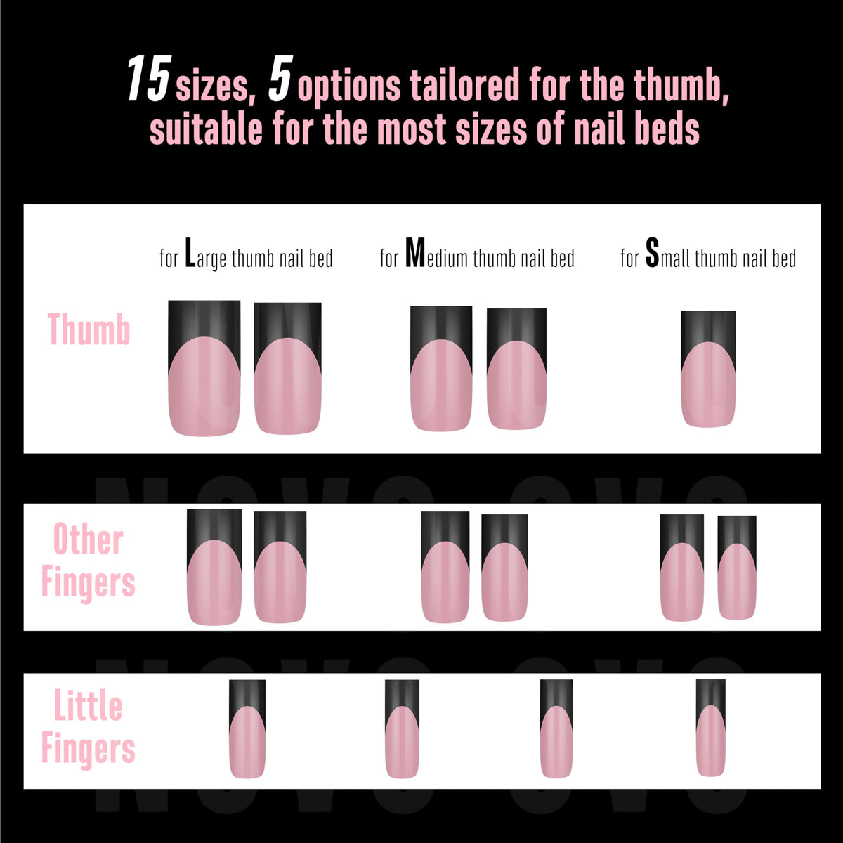 NOVO OVO nails applied on hands in salon setting, showcasing finished professional look
