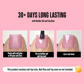 NOVO OVO toenails in sandals showing instant polished pedicure benefit