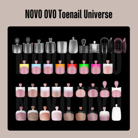 NOVO OVO toe nails worn with sandals showing polished look for summer wear