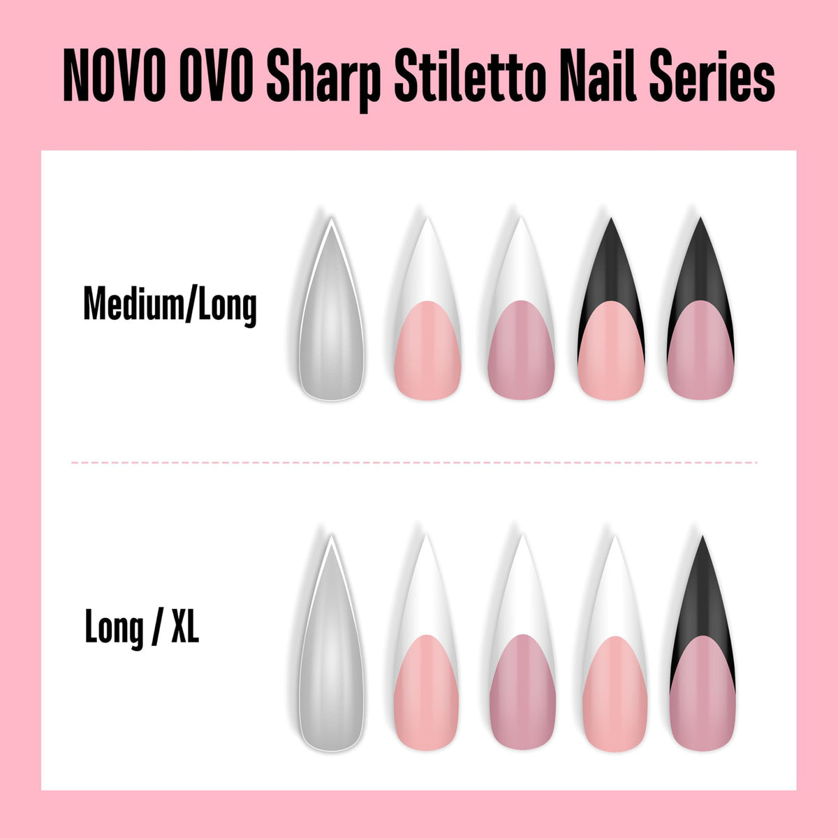 NOVO OVO lifestyle wear shot of hands wearing stiletto nails for glam everyday looks