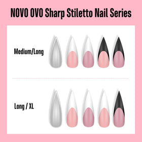 NOVO OVO lifestyle wear shot of hands wearing stiletto nails for glam everyday looks
