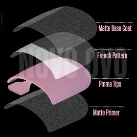NOVO OVO matte surface detail highlighting texture for easy nail art adhesion