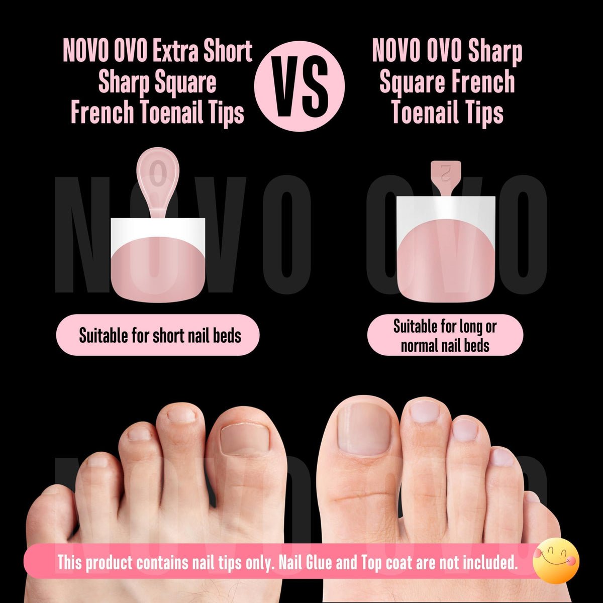 NOVO OVO being applied on toes for quick at-home pedicure benefit