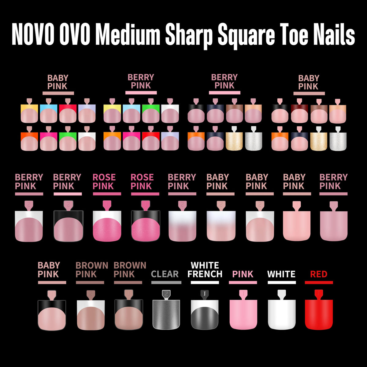 NOVO OVO open kit with 240pcs displayed offering multiple size spares
