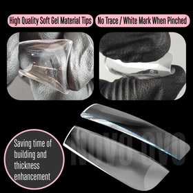 NOVO OVO pre-filed cuticle end detail for no-filing application
