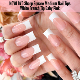 NOVO OVO press-on being applied on a hand demonstrating easy use
