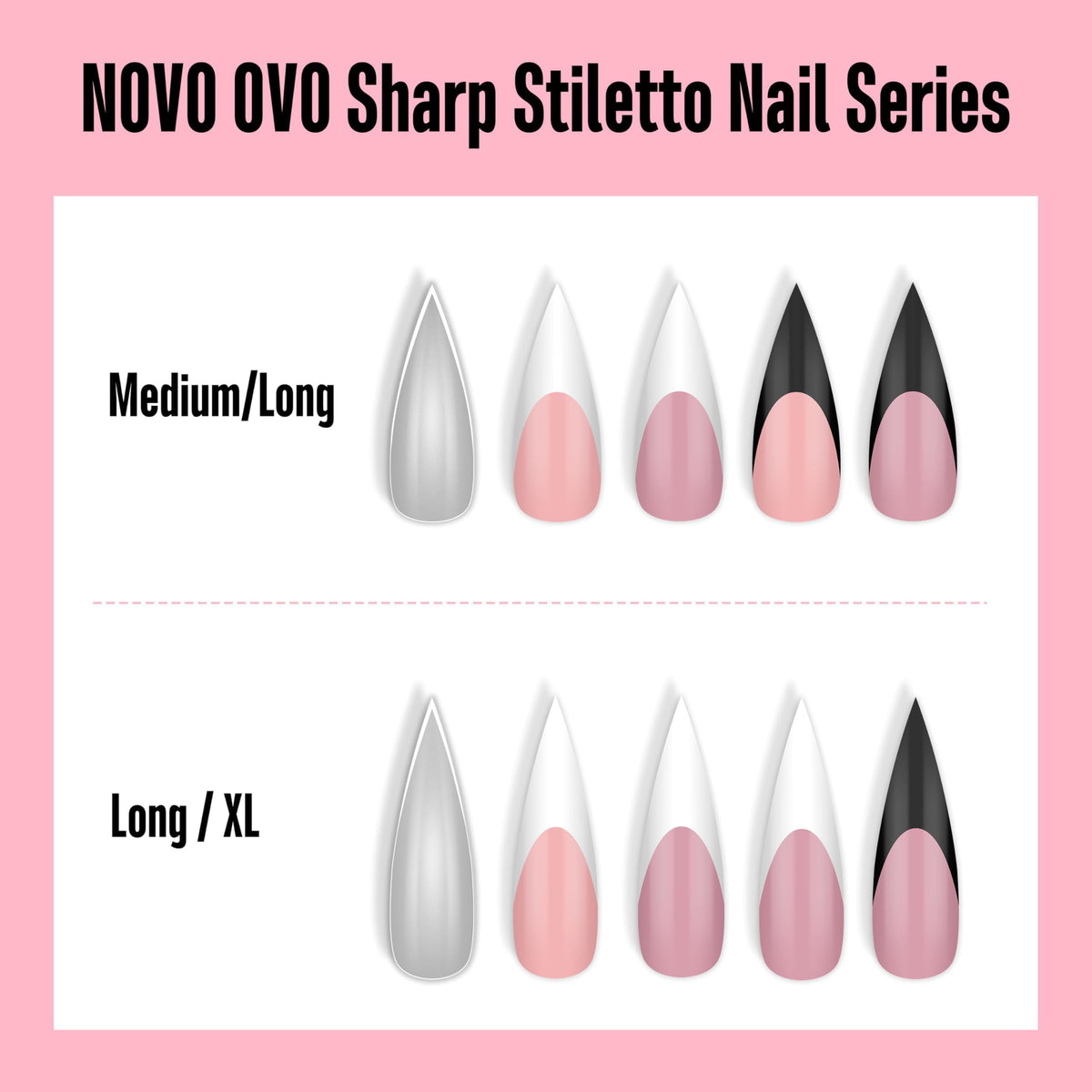 NOVO OVO laid-out 160pcs kit showing full-size assortment and value