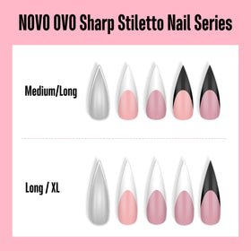 NOVO OVO laid-out 160pcs kit showing full-size assortment and value