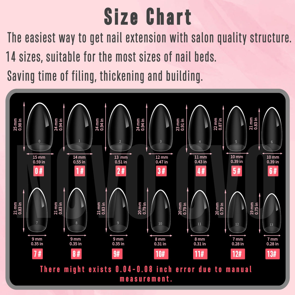 NOVO OVO scale comparison on hand model showing size range fit