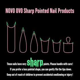 NOVO OVO sharp point edge detail offering dramatic silhouette for designs