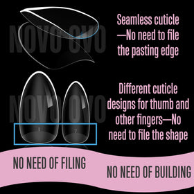NOVO OVO size etched on tip for quick selection and correct fit