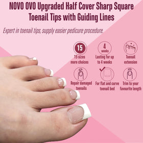 NOVO OVO size layout with 15 sizes displayed, ensuring proper fit variety