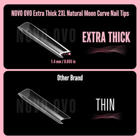 NOVO OVO thick free edge cross-section showing extra durability and support
