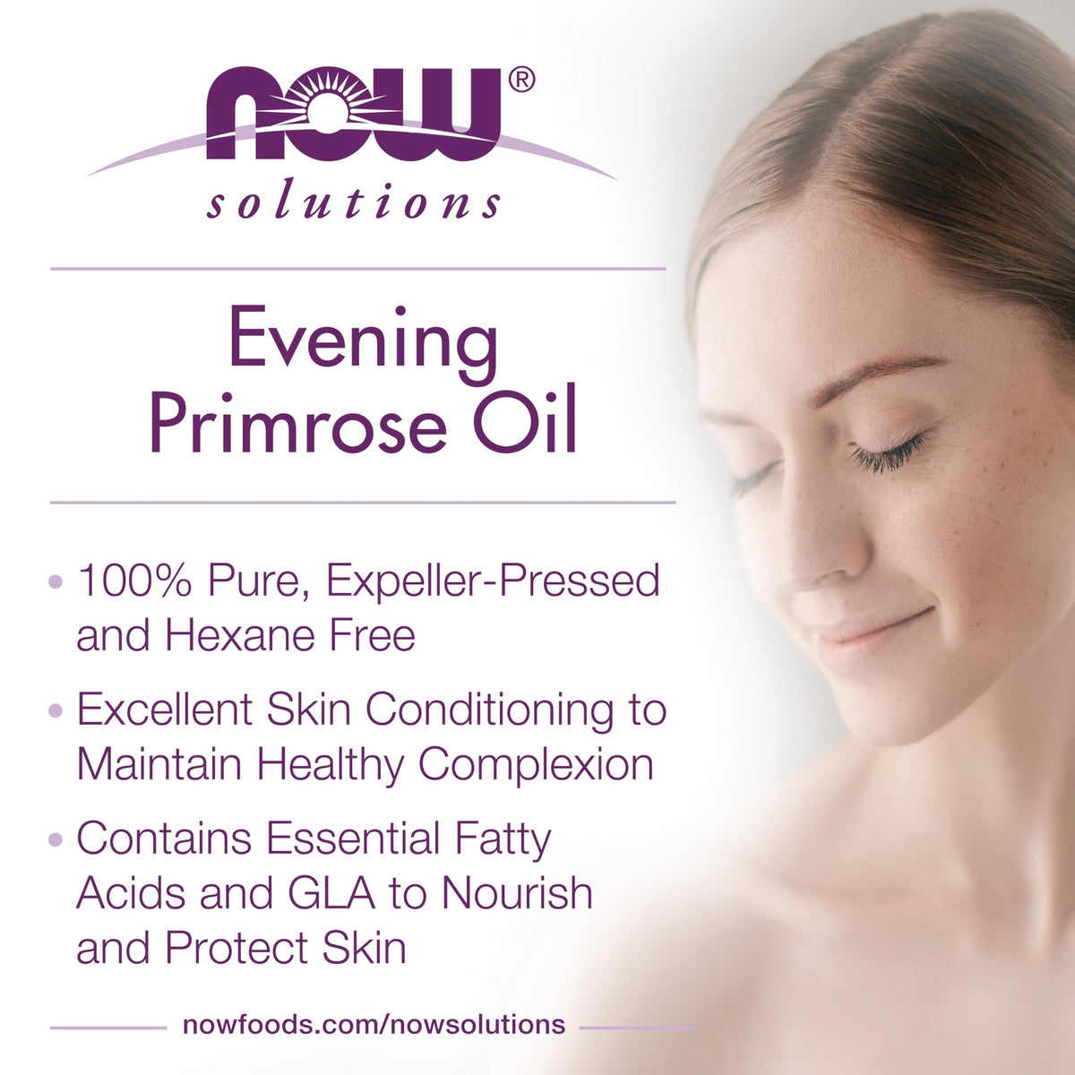 NOW Solutions oil texture on skin demonstrating absorbency and moisturizing benefit