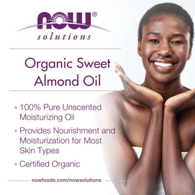 NOW Foods oil applied to hand demonstrating moisturizing and softening benefit