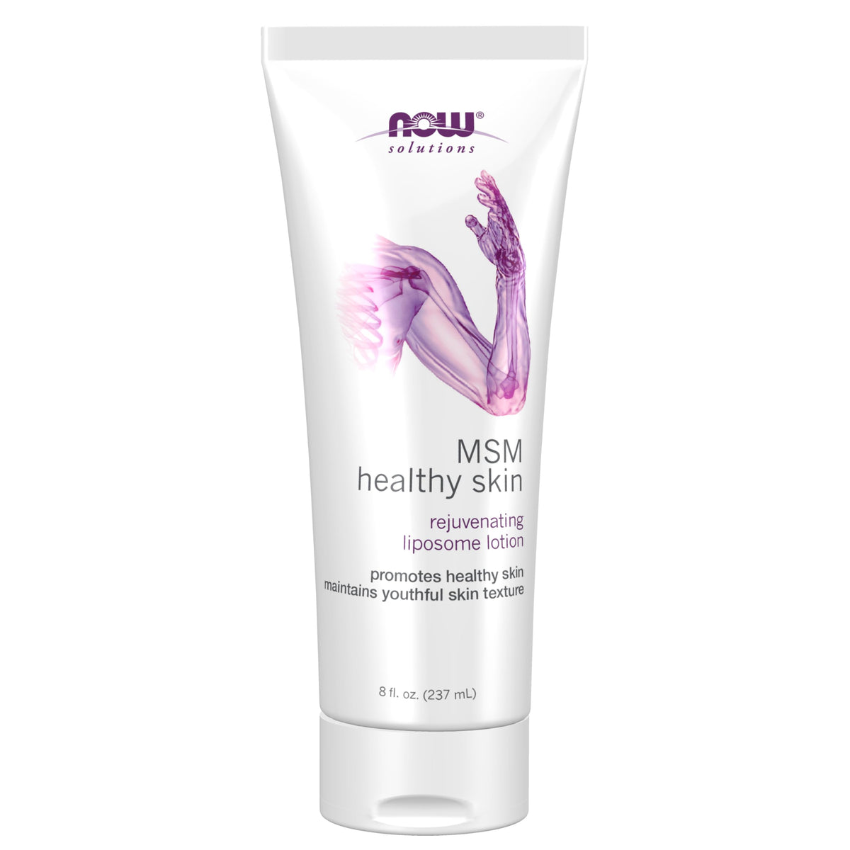 NOW Foods front bottle shot showing label and 8-ounce size benefit