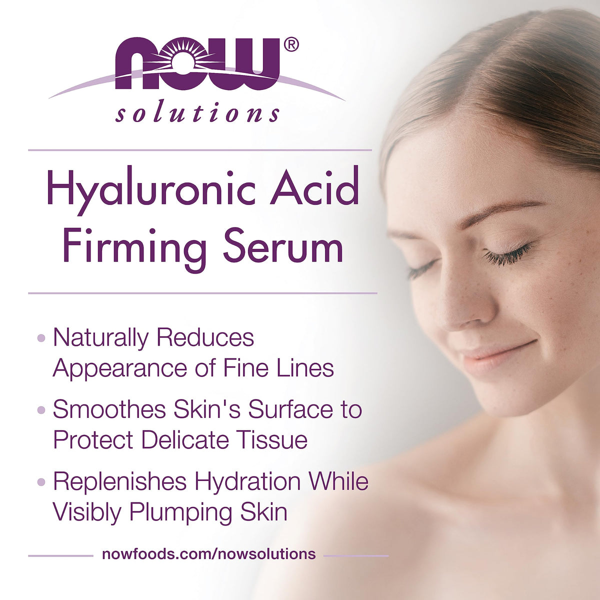 NOW Foods close-up of serum texture highlighting lightweight hydration