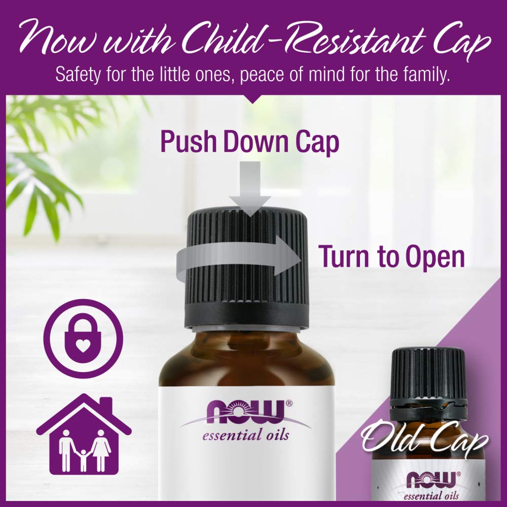NOW Foods peppermint oil used in diffuser showing fragrant room refresh benefit