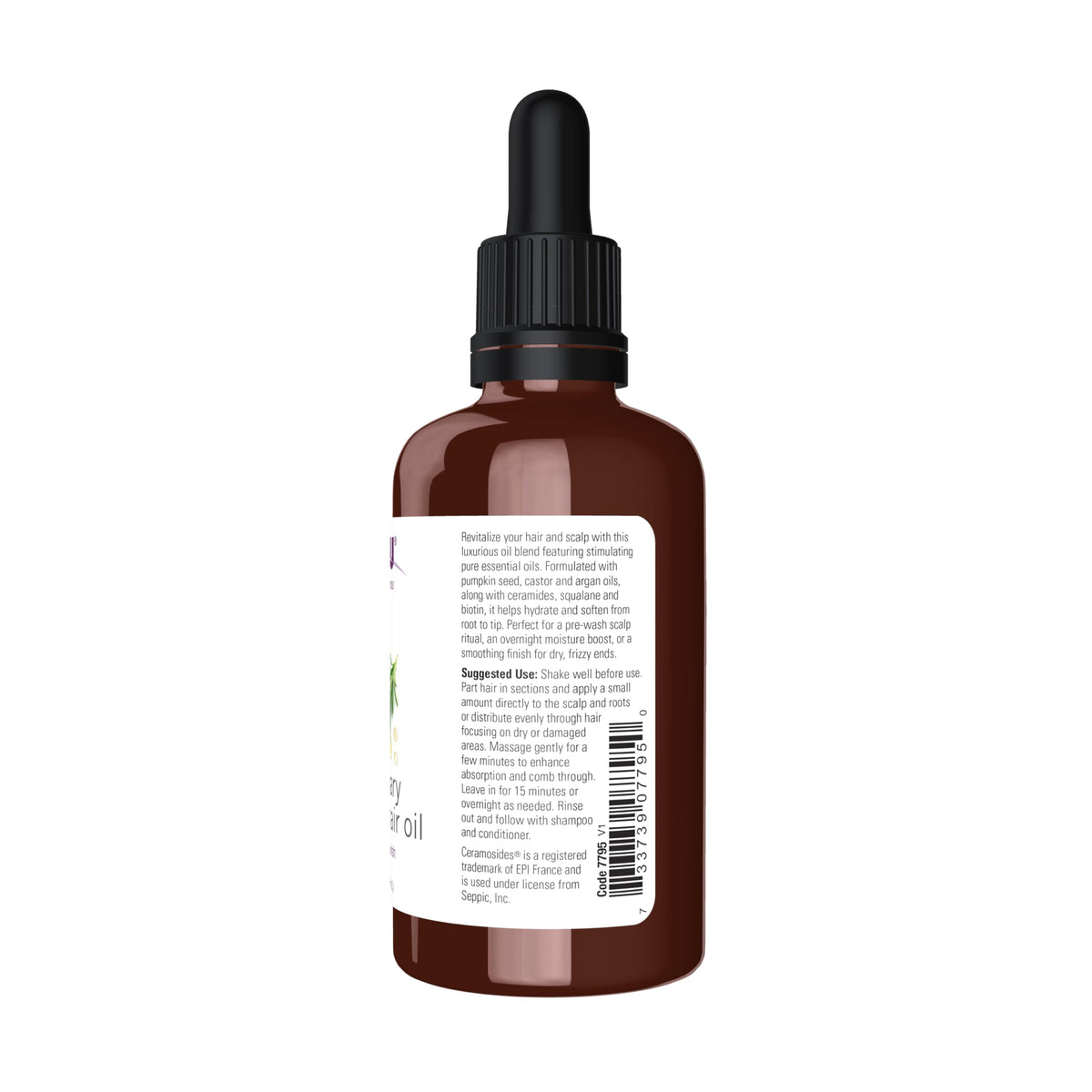 NOW Solutions applied to hair in a salon-style setting, demonstrates smoothing and detangling benefit