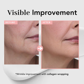 NOWATER peeled-off film detail demonstrating clean removal and instant glow