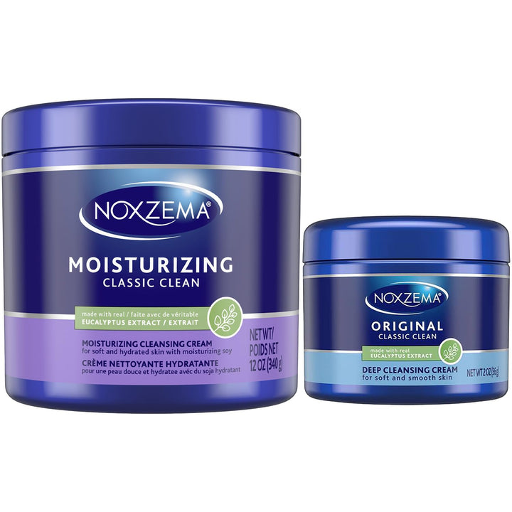 Noxzema full-size 12 oz jar front showing label and hydration benefit