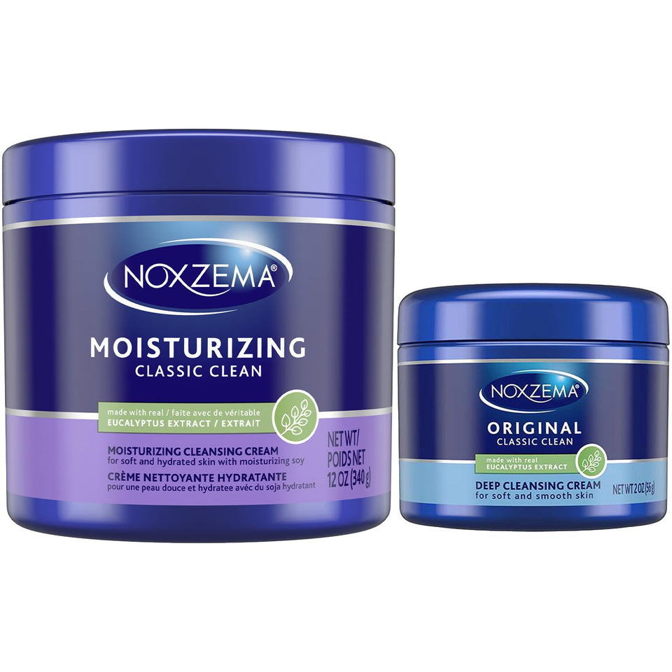 Noxzema full-size 12 oz jar front showing label and hydration benefit