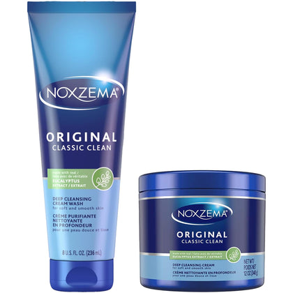Noxzema jar front packaging showing label and size benefits