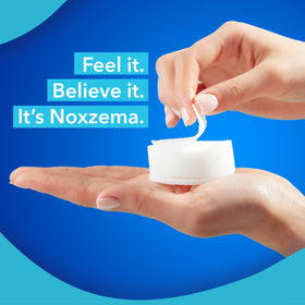 Noxzema product label showing ingredients and directions for clear usage guidance