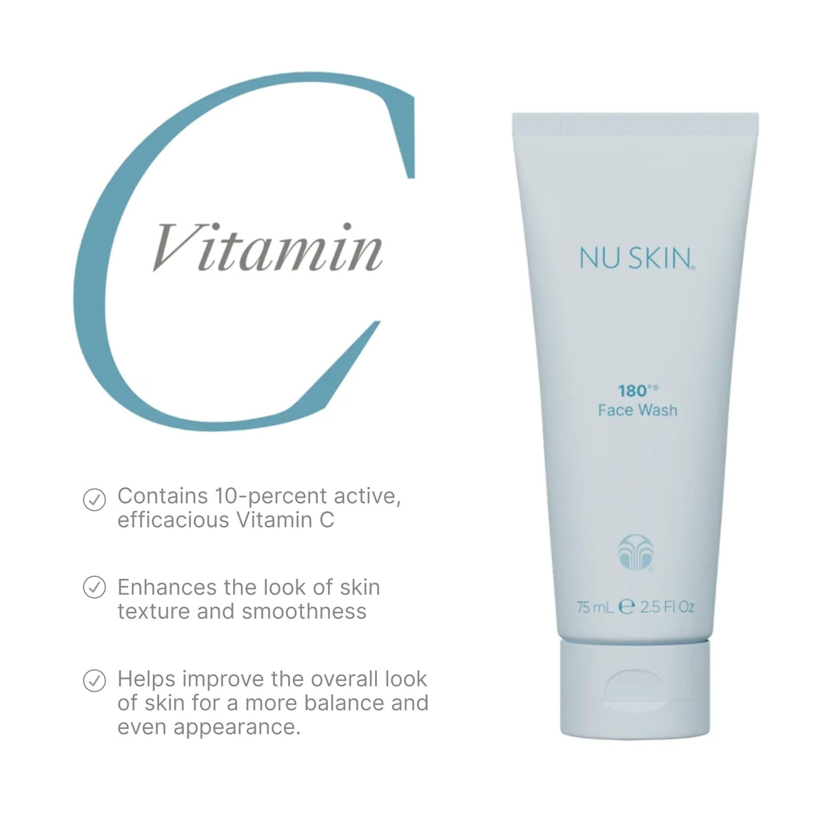Nu Skin label detail showing ingredients and product info for informed selection