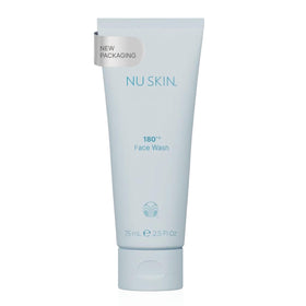Nu Skin front packaging showing product and clear branding, highlighting a neat presentation