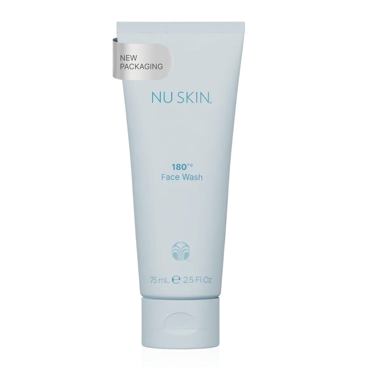 Nu Skin front packaging showing product and clear branding, highlighting a neat presentation