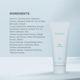 Nu Skin on bathroom counter during routine to show convenient daily use and preparation