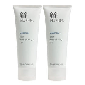 Nu Skin front packaging showing two tubes and clear gel benefit soothing
