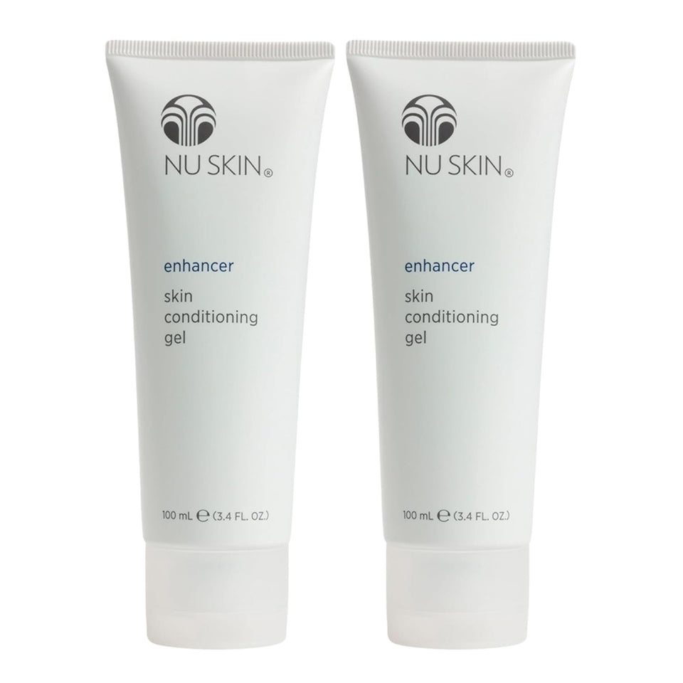Nu Skin front packaging showing two tubes and clear gel benefit soothing