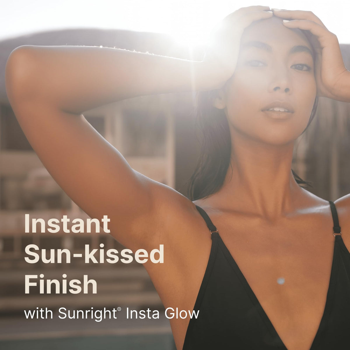 Nu Skin Sunright applied on forearm for streak-free even color
