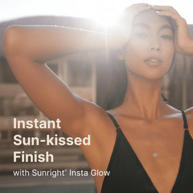 Nu Skin Sunright applied on forearm for streak-free even color