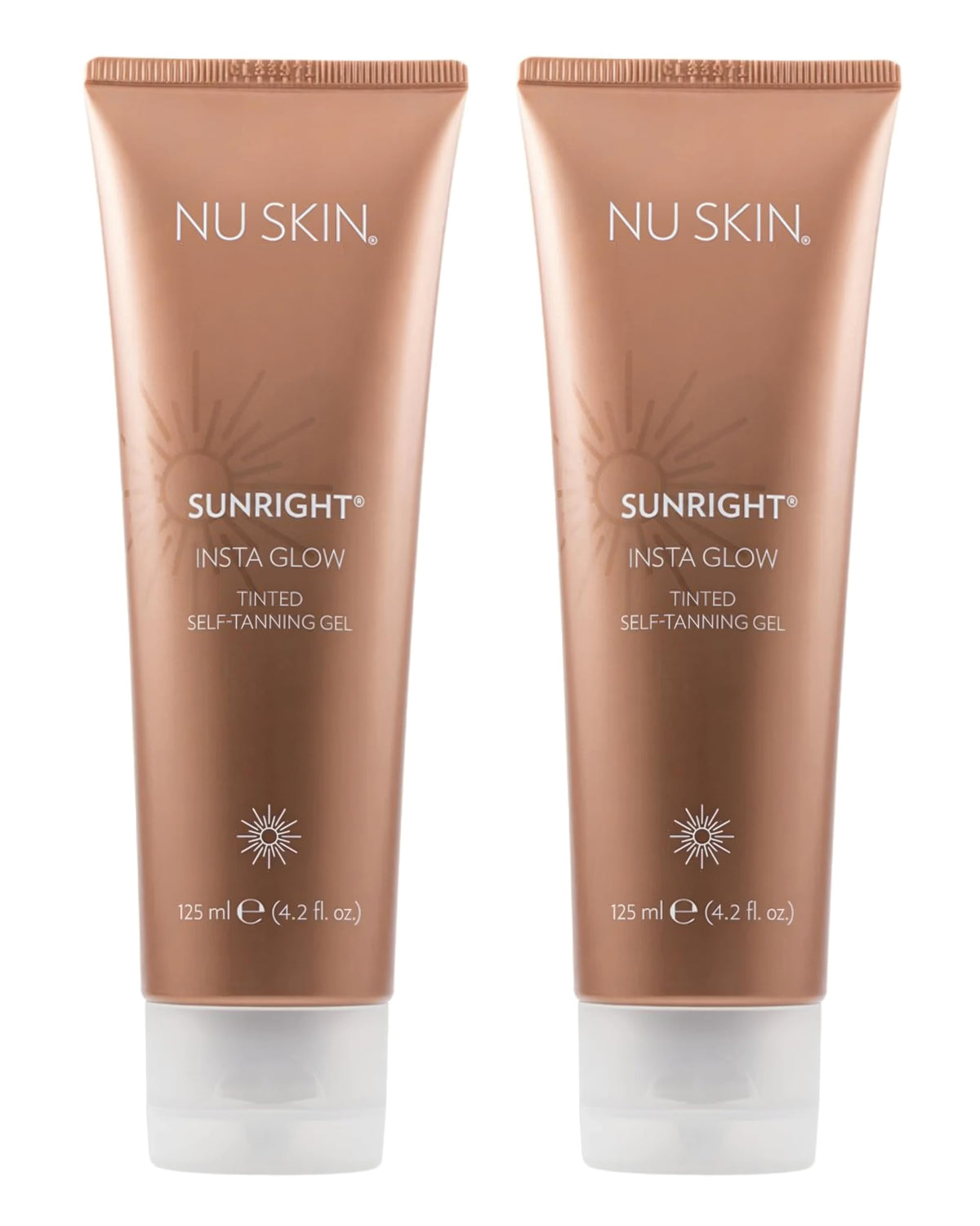 Nu Skin Sunright front packaging showing 4.2 oz gel and brand benefits